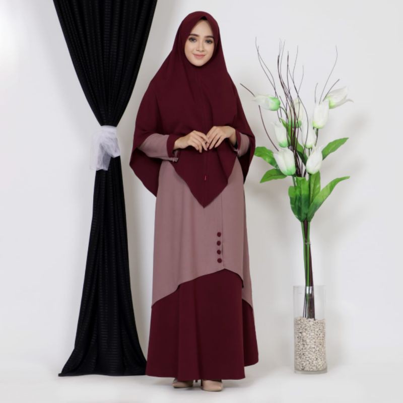 Dress/ Gamis Aina Syar'i by Zayna Project