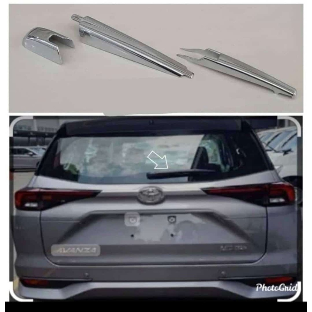 Cover Wiper Belakang Toyota All New Avanza &amp; Veloz 2022 GM Chrome