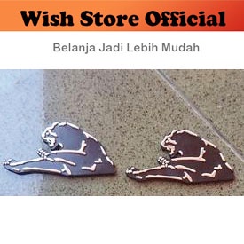 [PCS] Emblem / Car Logo / Sticker / Lambang KEPALA MACAN KUMBANG PANTHER