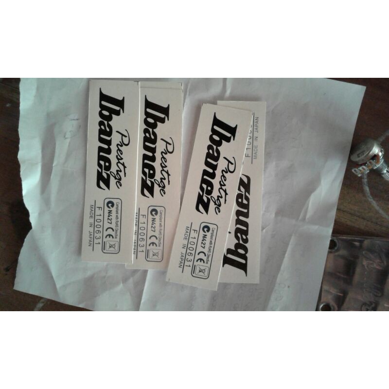 decal waterslide ibanez prestige