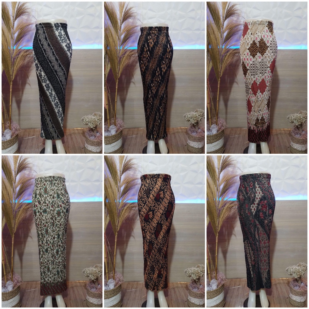 REAL PICT ROK PLISKET BATIK / ROK PLISKET / BAWAHAN KEBAYA / ROK KEBAYA / ROK WISUDA / RAGAM MOTIF