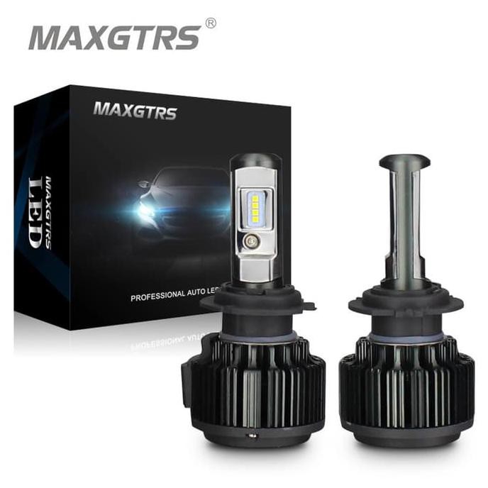 DISKON MAXGTRS LAMPU UTAMA LED MOBIL CANBUS SUPER BRIGHT 8000LM H4 HI LOW 40W #6