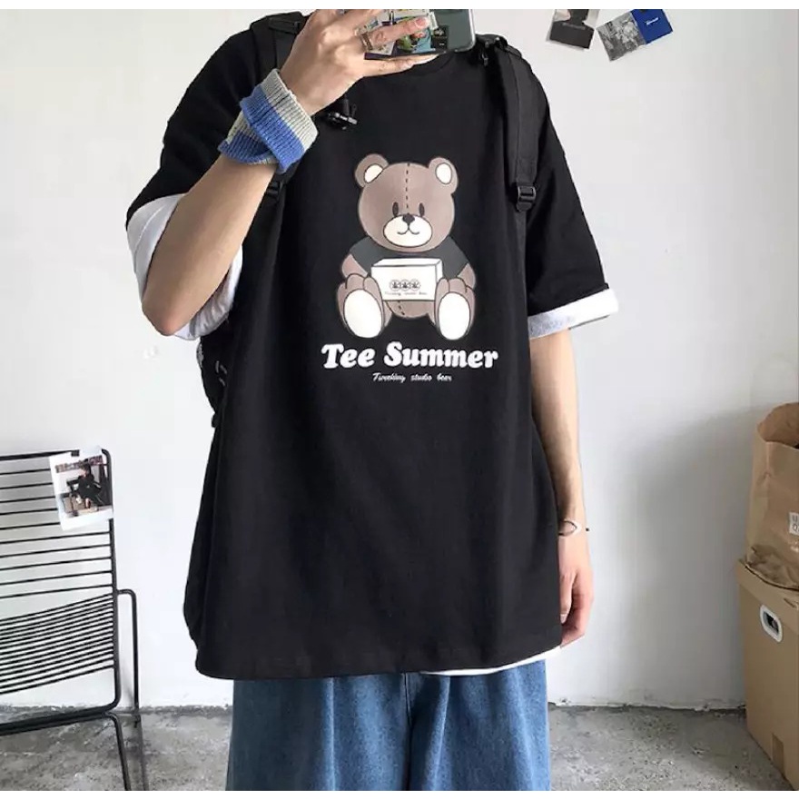 UZUME - XXCD502 T-shirt Simple Casual Baju Kaos Atasan Pria