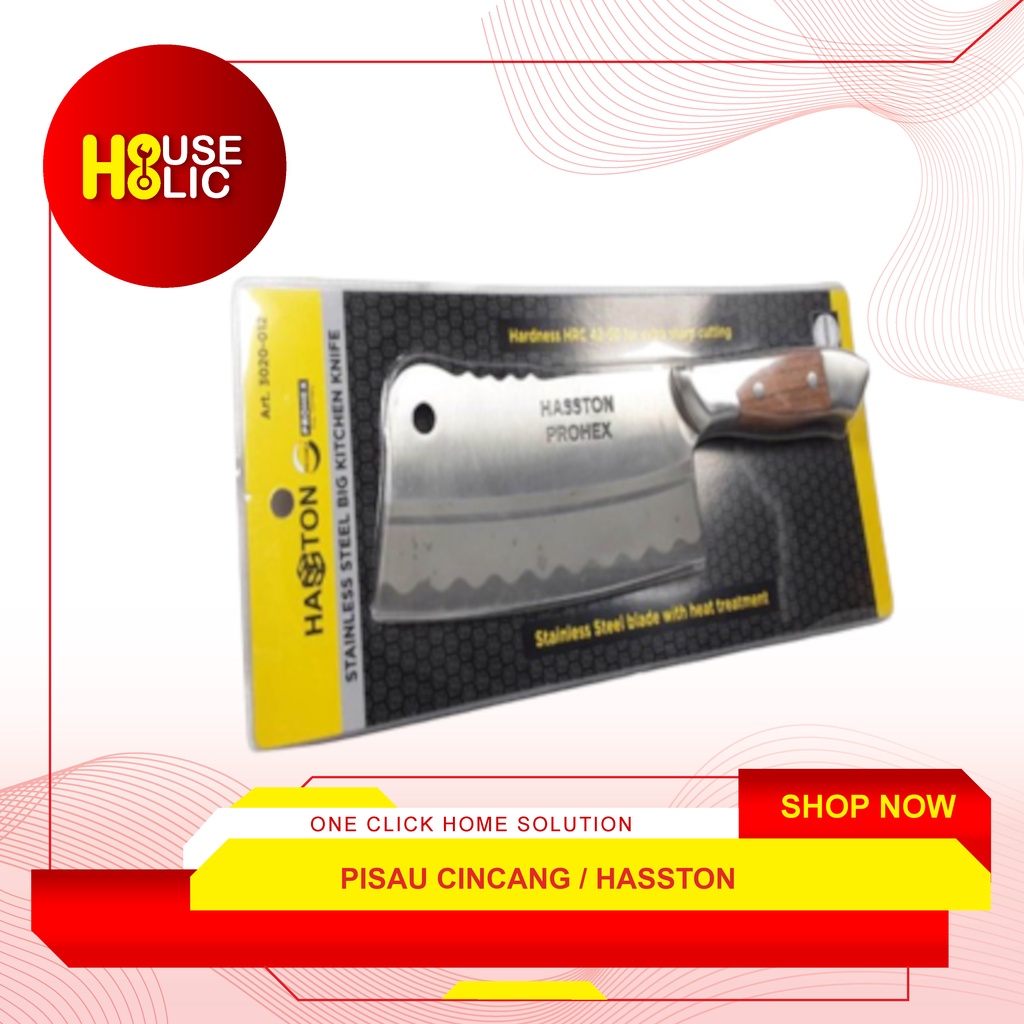 Pisau Cincang Daging Besar / Golok Daging Stainless Hasston 3020-012