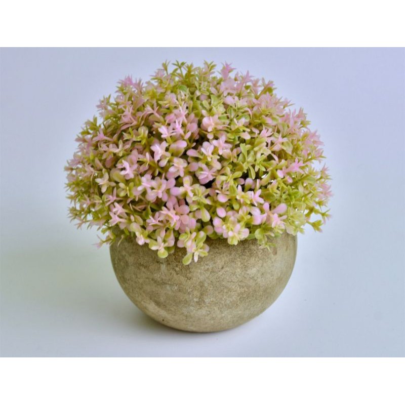 Bonsai bulat bunga plastik