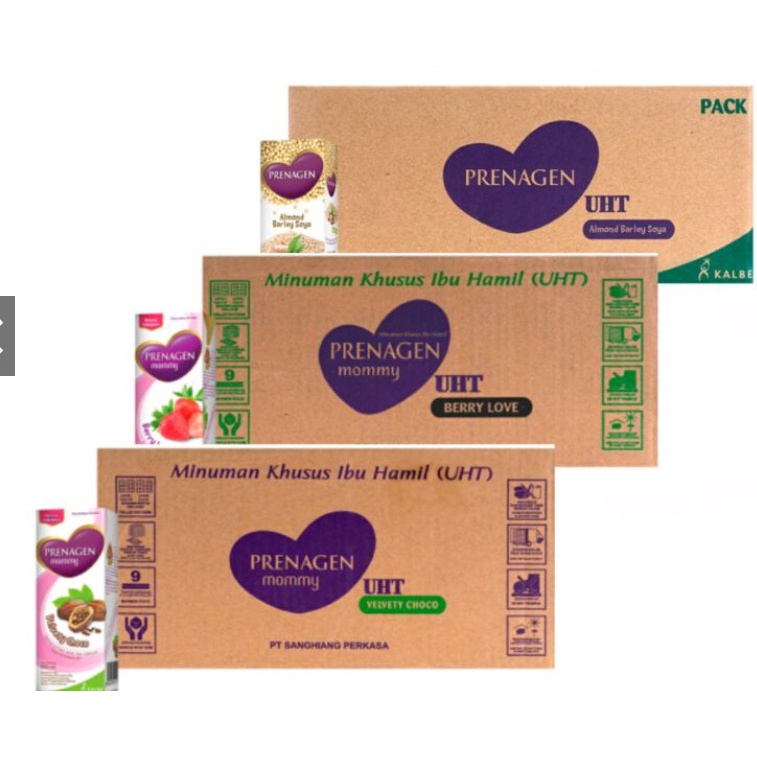 

PRENAGEN MOMMY UHT 200ml COKLAT/BERRY LOVE/ ALMOND SOYA isi 24