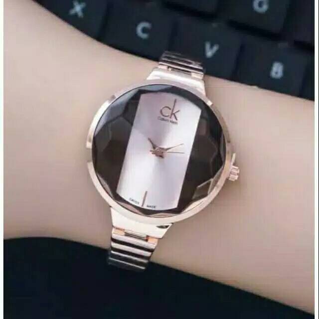 Terima COD)Jam Tangan Wanita C&amp;K Blimbing Strap Rantai)Dikirim Dari Jakarta)