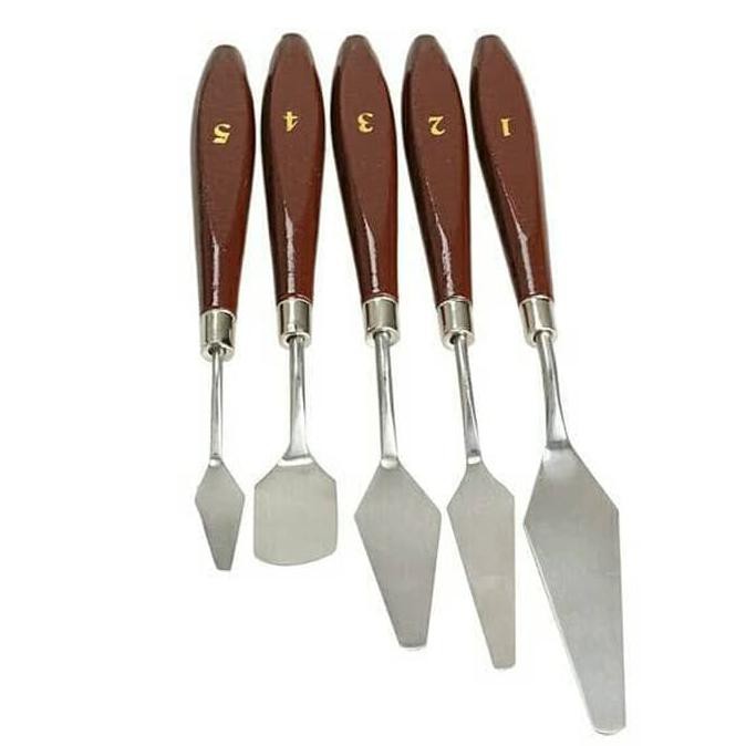 

ITERLARISl Painting Knife set. 5 Pcs. / Pisau Palet. / Pisau Lukis.
