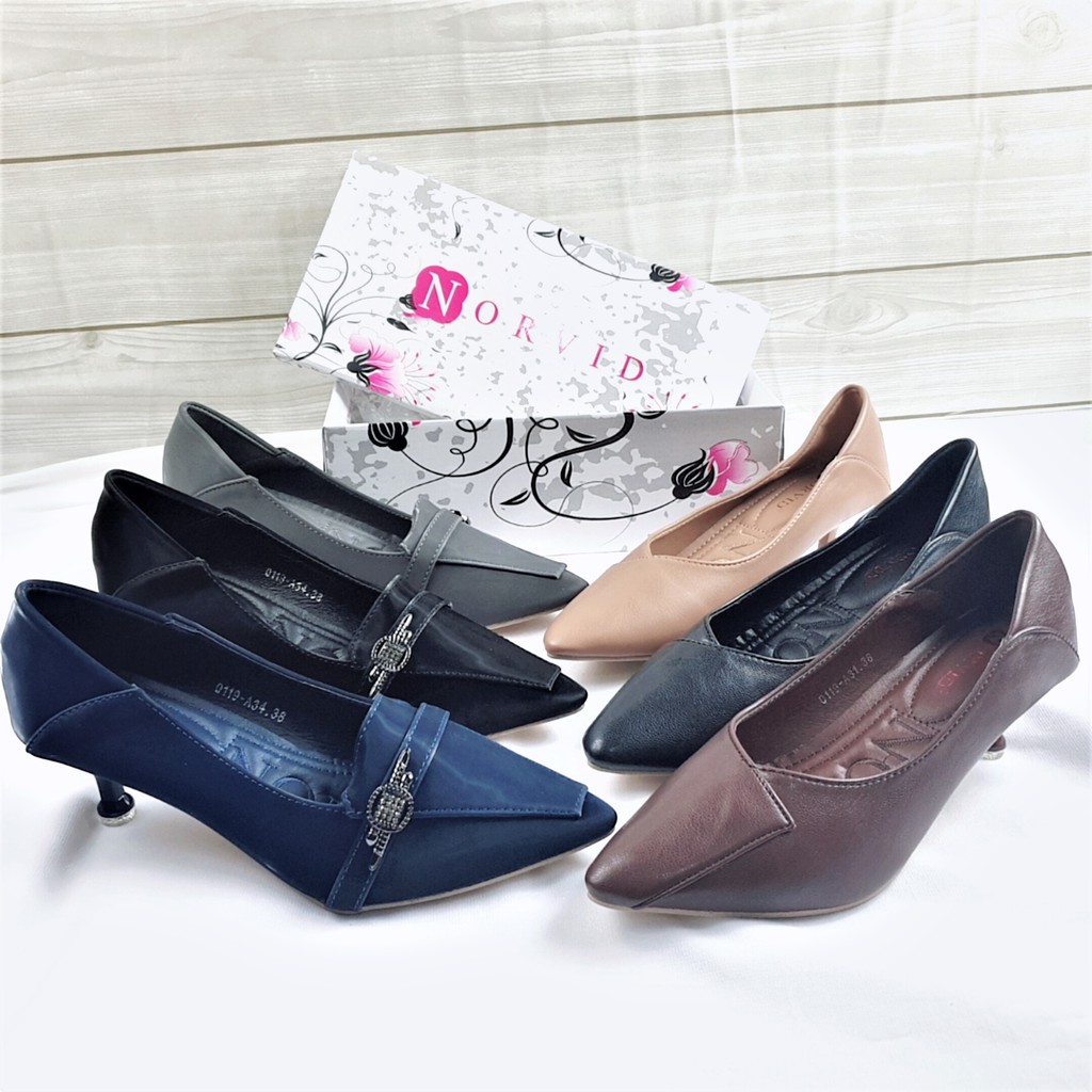 NORVID Sepatu Kitten Heels Formal Casual 0119-31/34