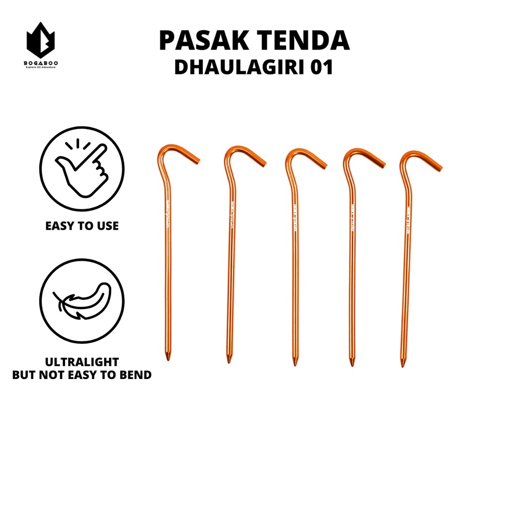 Pasak Tenda Dhaulagiri 01 - Pasak Camping - Pasak Alumunium DH