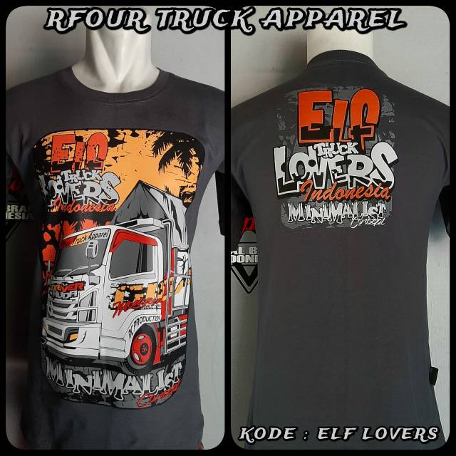 KAOS TRUK ELF LOVERS KAOS ELF BY RFOUR TRUCK APPAREL