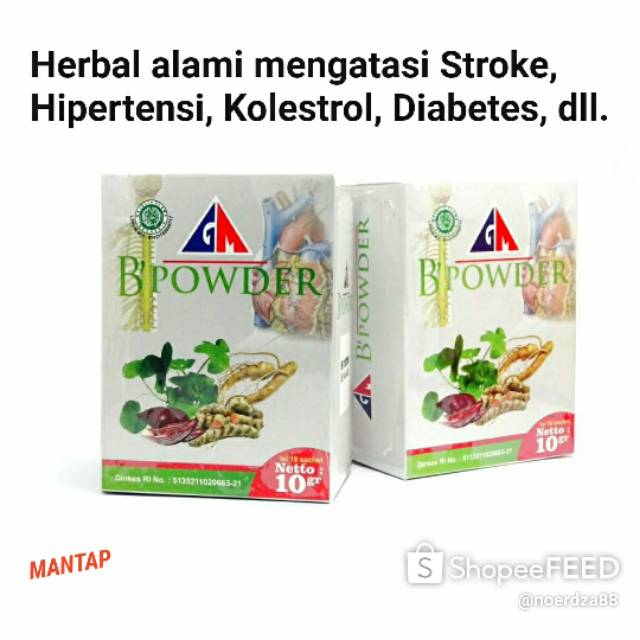 GM B Powder (Herbal Stroke dan Gangguan Saraf)