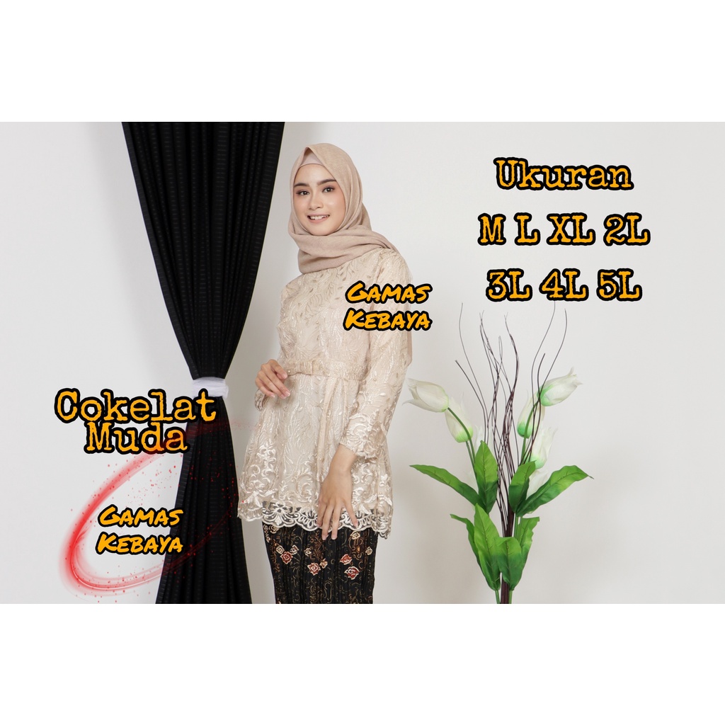 ATASAN KEBAYA CANTIKA SEMI TUNIK B /KEBAYA MODERN/KEBAYA WISUDA/KEBAYA BRUKAT/KEBAYA JUMBO