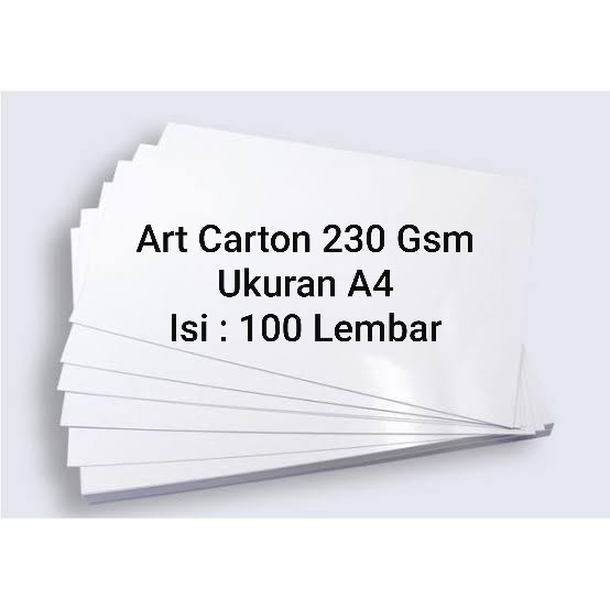 

(DISKON TERMURAH) Art Carton 230 Gsm A4 100 Lembar