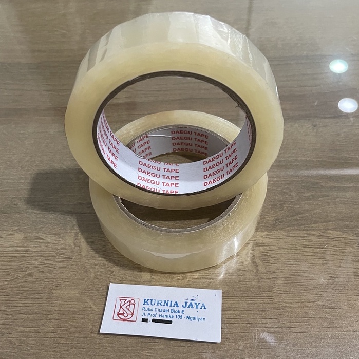 

DAEGU Lakban Isolasi Solasi Bening OPP 1 inch (24mmx90yd) OPP Tape panjang 90 yard murah berkualitas