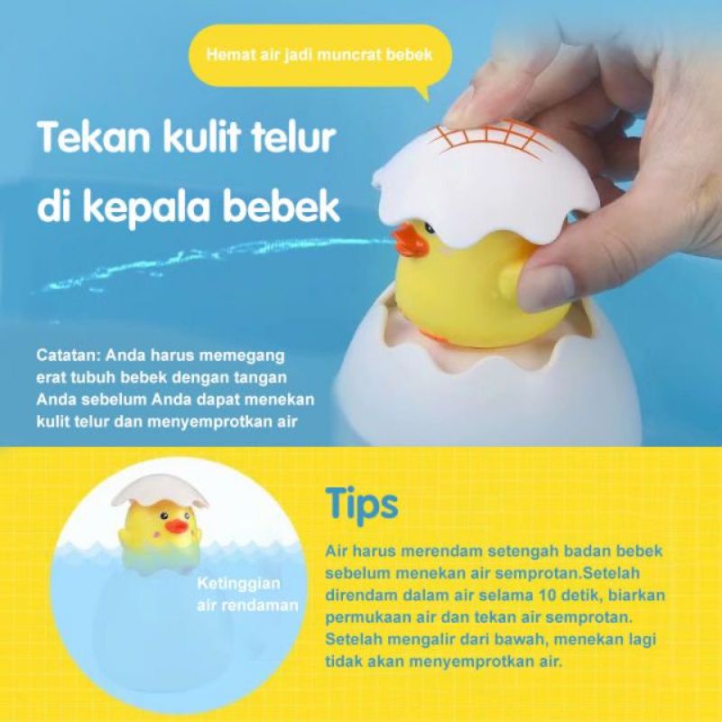 baby bath toys paus bebek bisa berenang mainan air