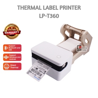 IWARE LP-T360 / LPT360 Label Printer USB + Bluetooth 25~85mm Barcode Printer Sticker Free Holder untuk Label Pengiriman Resi dan lain-lain