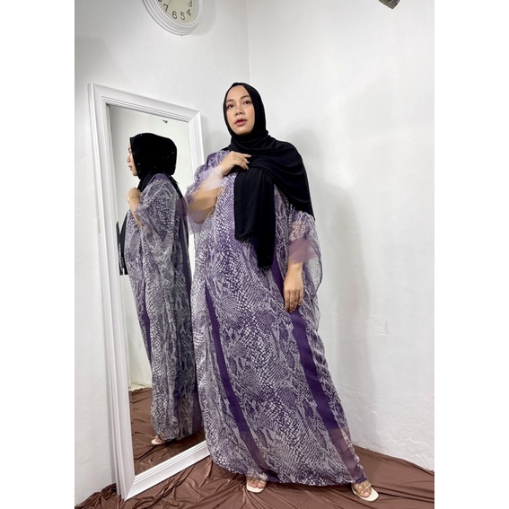 Gamis ayana kaftan harian terbaru / dress jumbo bahan ceruty sifon motif dan crepe