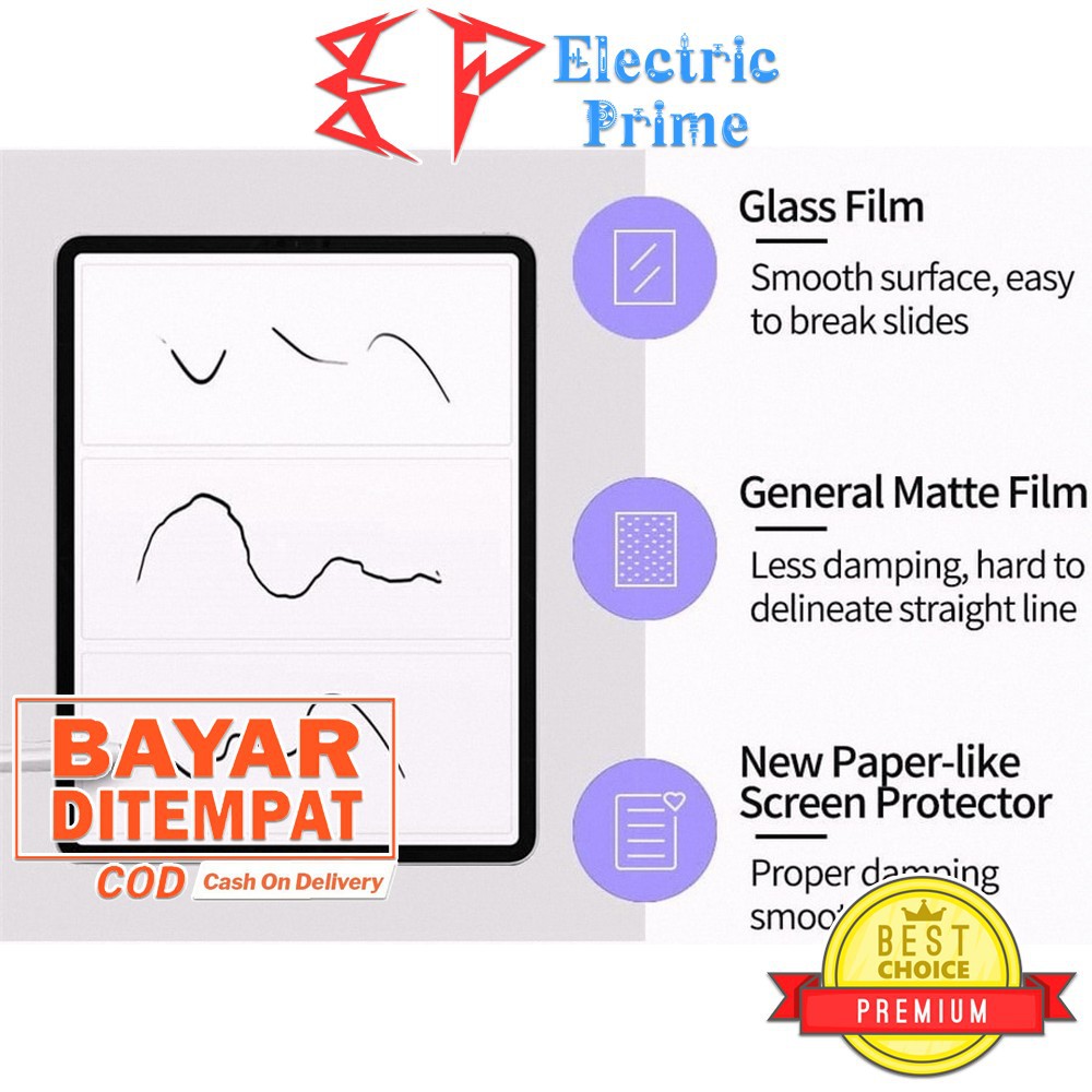 Anti Gores Film iPad Air 4 5 Gen 10.9 inch 2020 2022 iPad 10th Gen TRIPLEDI Screen Protector Matte PET Paper Like
