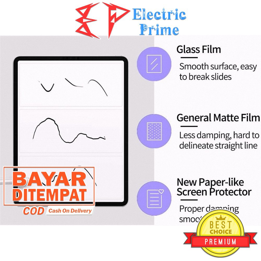 Screen Guard iPad Pro 10.5inch Air 3 2017 2019 TRIPLEDI Anti Gores Film Matte PET Paper Like