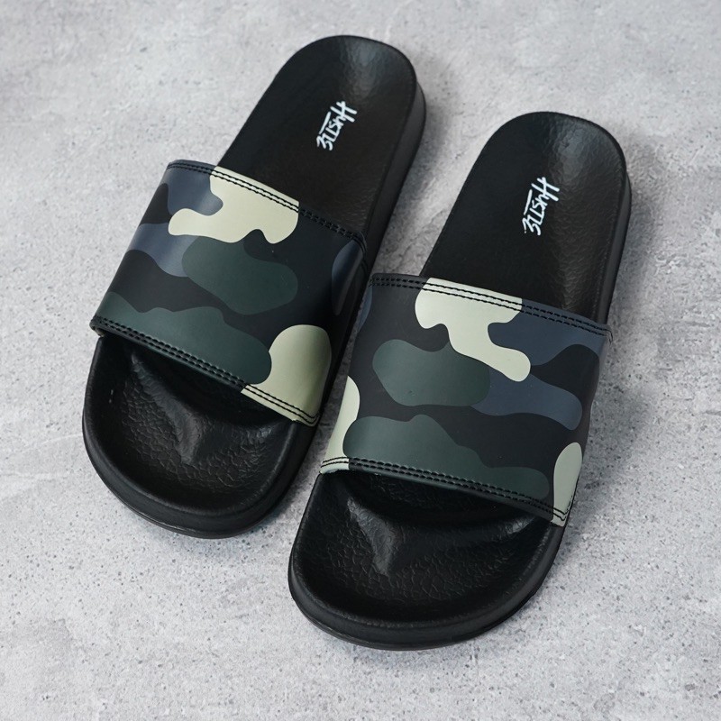 sandal slop basic polos / slipper slop pria-Motif 5