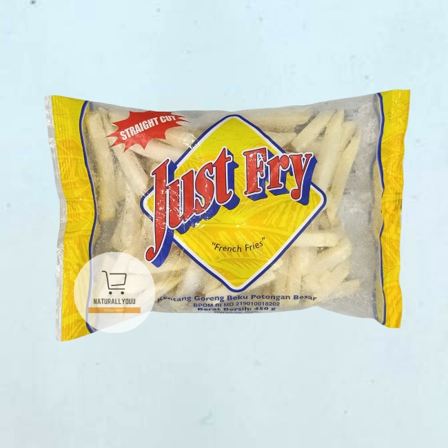 Just Fry French Fries Shoestring / Straight Cut / Crinkle Cut 450Gr Kentang Goreng