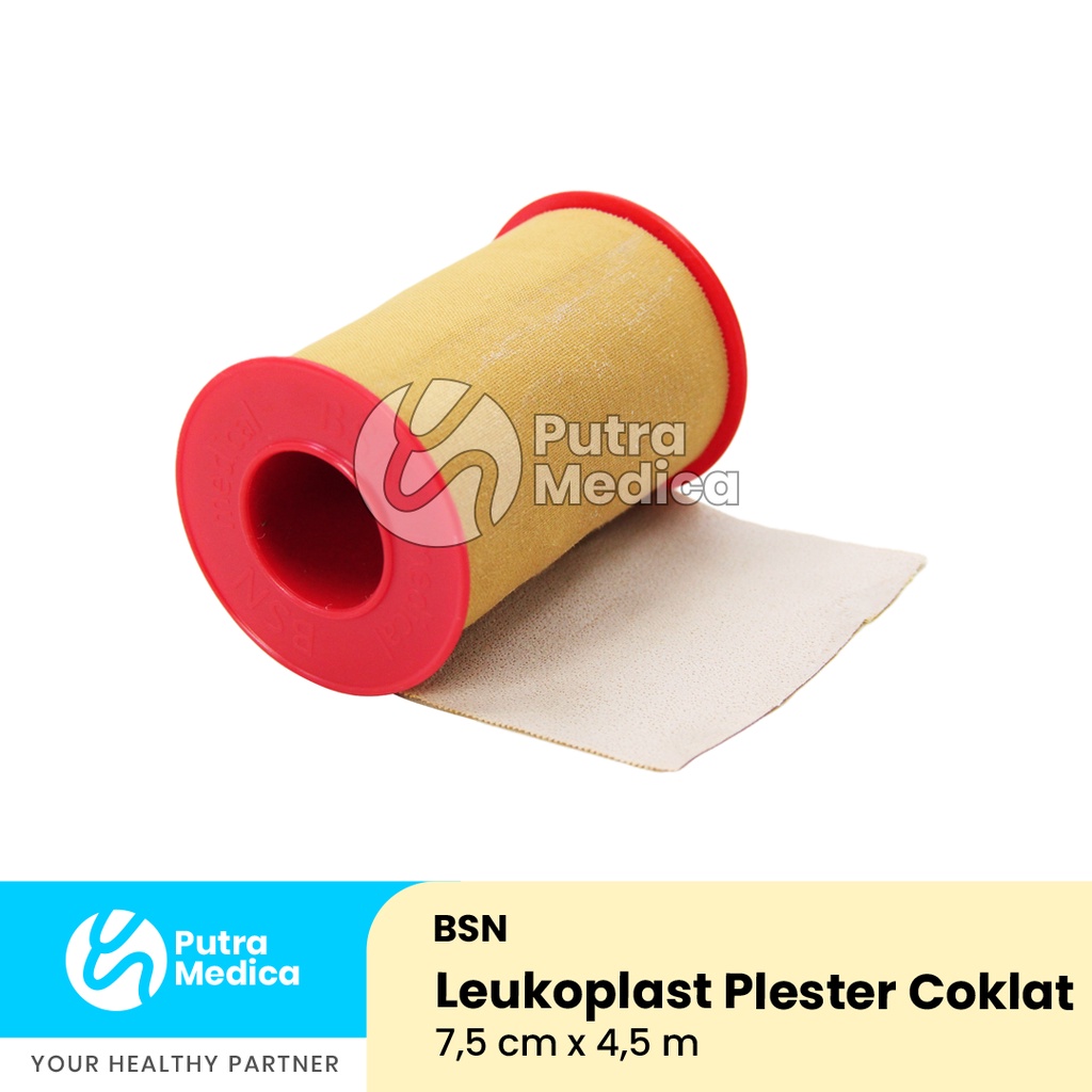 BSN Leukoplast Plester Coklat Roll 7,5cm x 4,5m / Plaster Perekat Penutup Luka