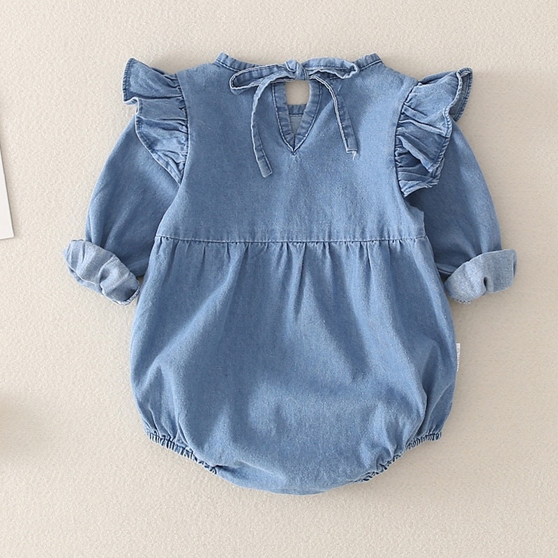 Baby denim romper