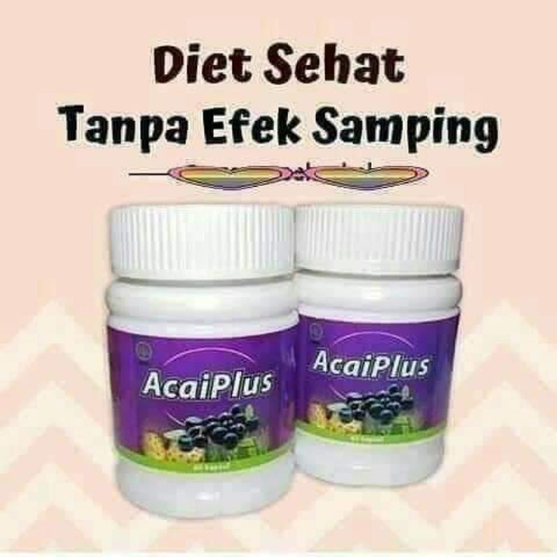 Acaiplus Acai Berry Pelangsing Nasa Tanpa Diet Original Herbal Alami