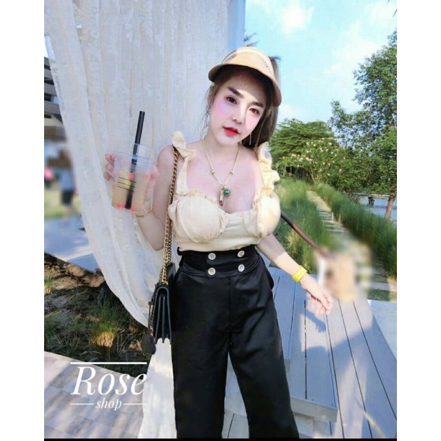 SET TANKTOP SATIN CELANA PANJANG PREMIUM WANITA BKK