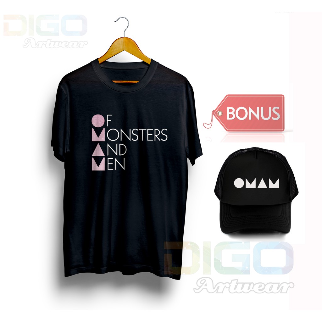 Kaos Of Monsters And Men Tshirt Rock Band BONUS TOPI