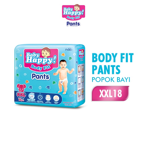 BABY HAPPY PANTS [S40 / M34 / L30 / XL26 / XXL24]-B.H XXL18