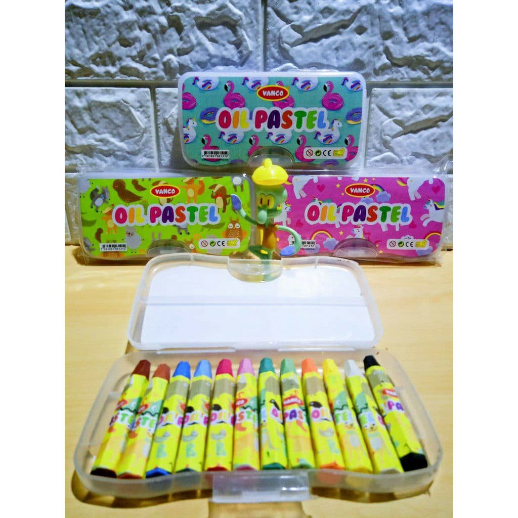 CRAYON OIL PASTEL VANCO ISI 12 KARAKTER KARTUN V1220. TERMURAH