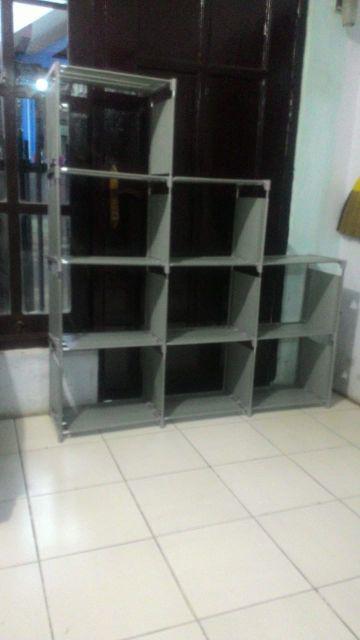 Rak Buku Portable 3 Sisi