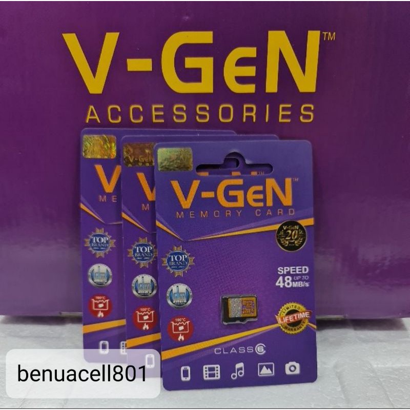 Memory V-Gen Micro SD V-Gen kartu memory V-Gen 32 GB Original V-Gen Class 6