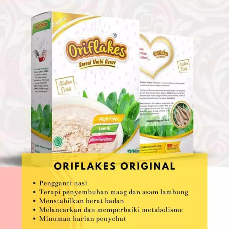 

ORIFLAKES ORIGINAL 900 gram sereal umbi garut asam lambung maag gerd