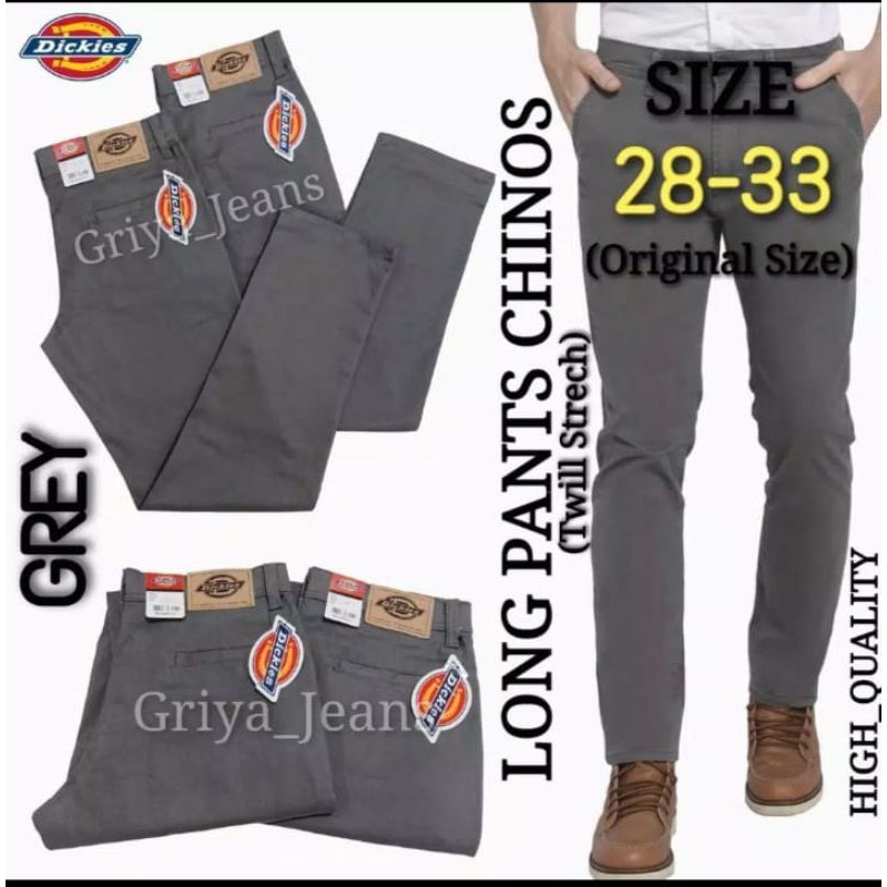 Celana Panjang pria Chinos Stretch Dickies