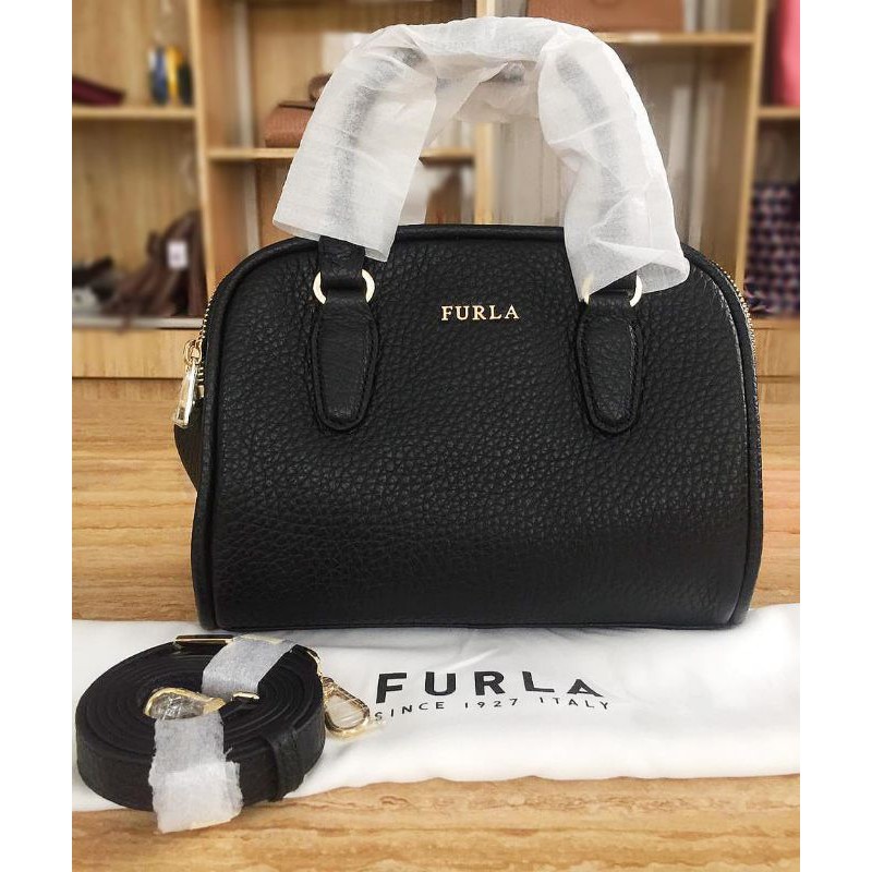 FURLA SIRI SATCHEL BLACK ORIGINAL SALE