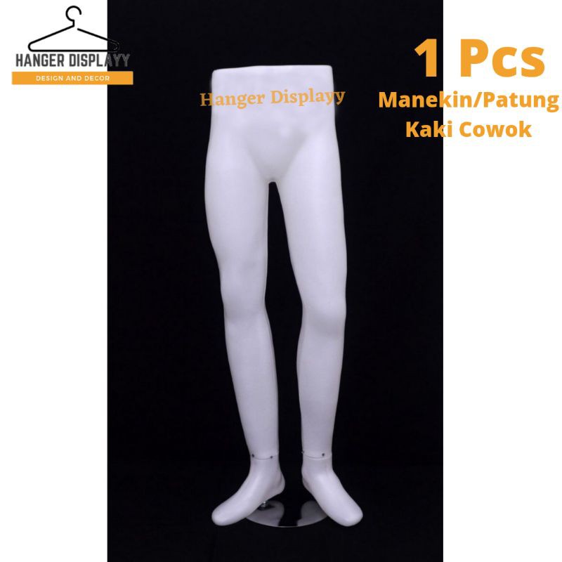 Manekin Kaki Cowok Bening | Patung Kaki Pria Plastik | Patung Celana