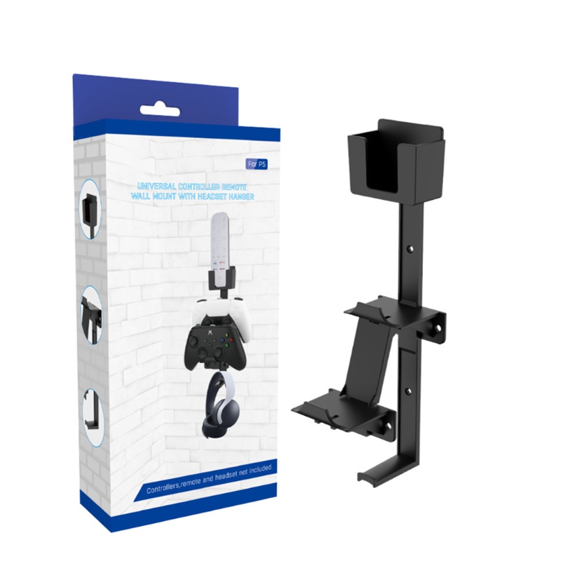 Btsg Braket Stand Tempel Dinding Pengontrol Game Ganda Dengan Gantungan Headset Untuk Switch