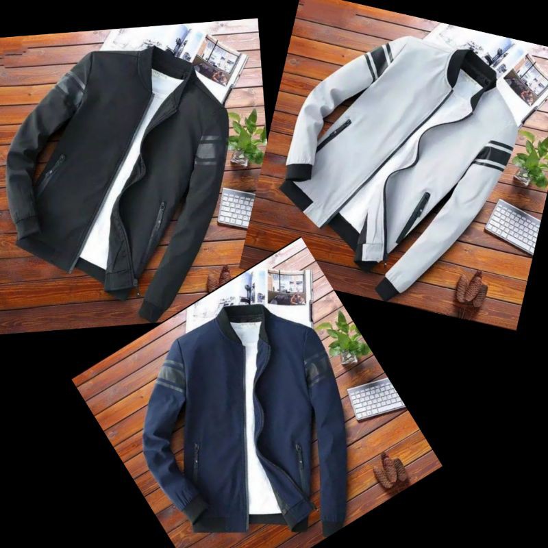 Jaket pria kain POLYSTER taslanJN/premium jaket musim dingin terbaru