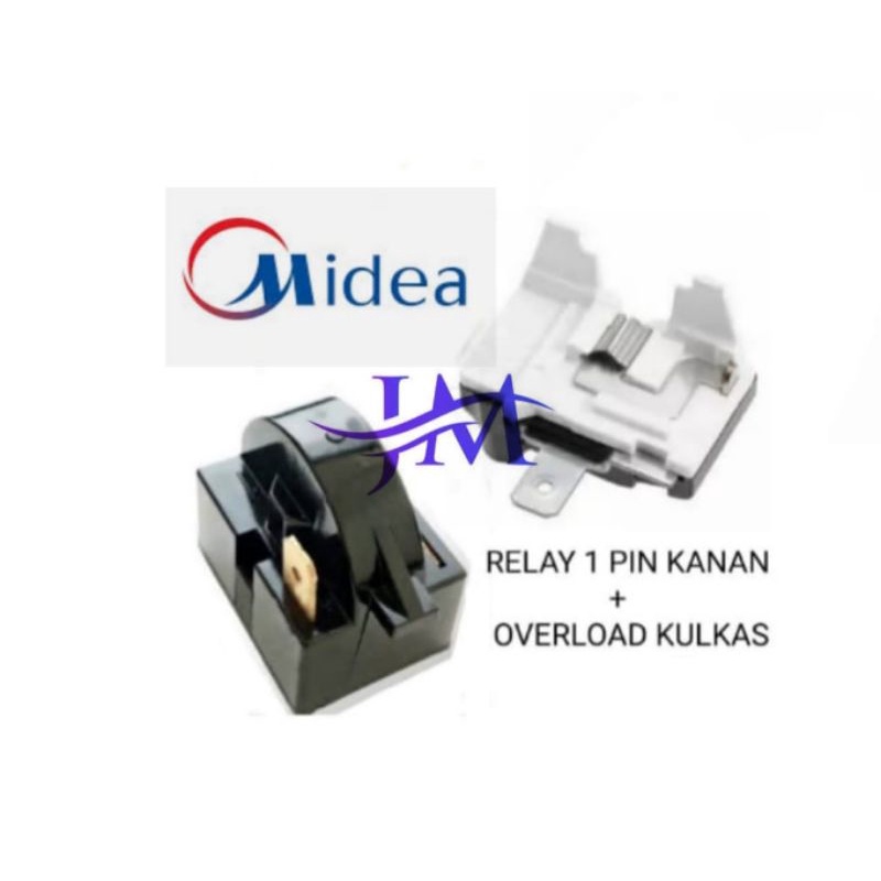 Relay Ptc Overload Kulkas Midea 1 Pintu
