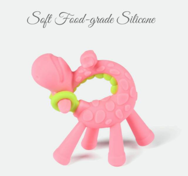 Teether Jerapah Teether Giraffe Gigitan Jerapah Teether Silikon Bayi