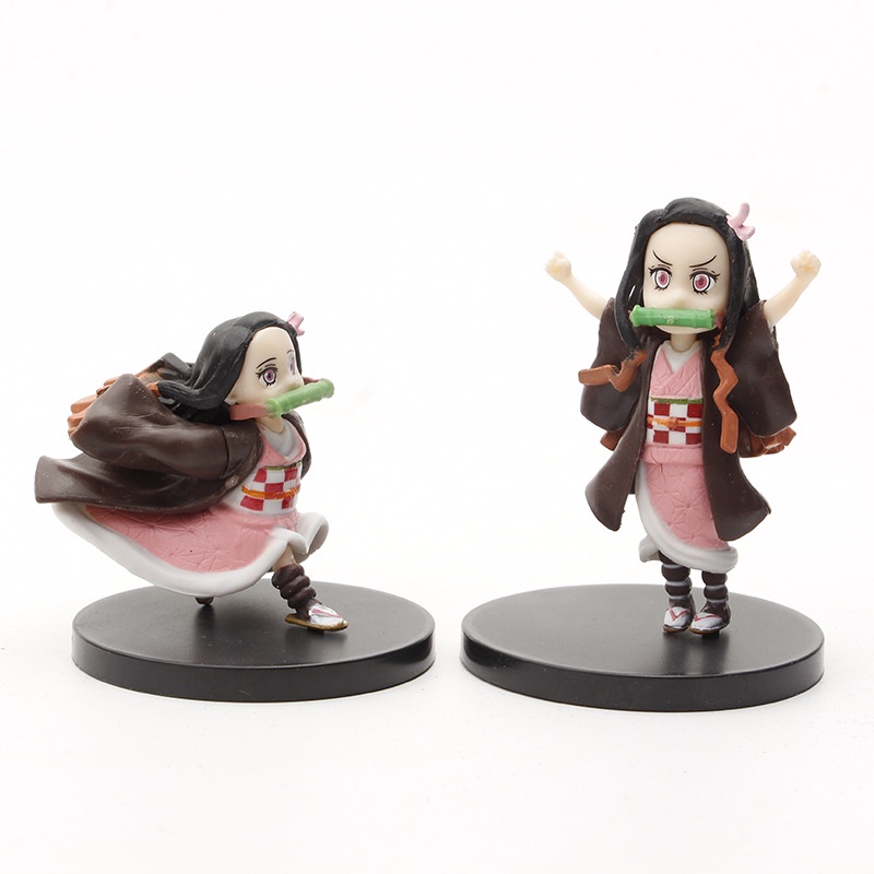 Kimetsu no Yaiba Nezuko Figure Model Toy 5pcs/set Anime Demon Slayer Figure Nezuko Cute Toys