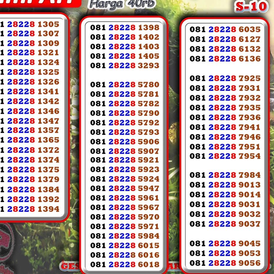 Promo - Nomor Cantik Telkomsel Kartu Perdana Telkomsel No Cantik Telkomsel Perdana Telkomsel Nomer C