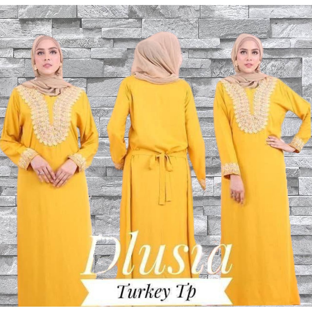 Daster arab renda Dlusia Turkey TP lengan panjang Sabanastore