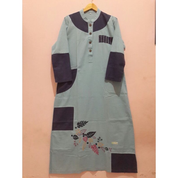 Preloved Isykariman Home Dress / Gamis Katun Santai Busui Friendly