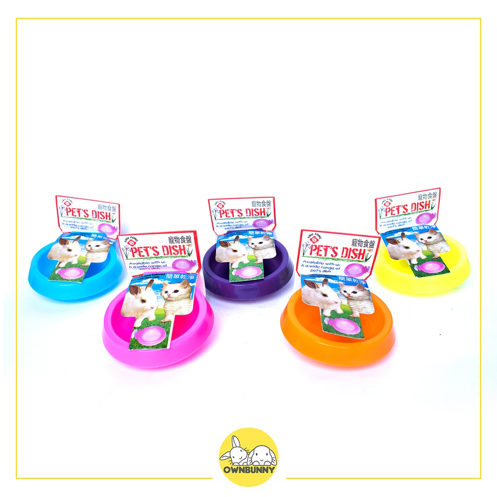 PET / FOOD DISH - TEMPAT MAKAN KELINCI DAN KUCING SIZE S