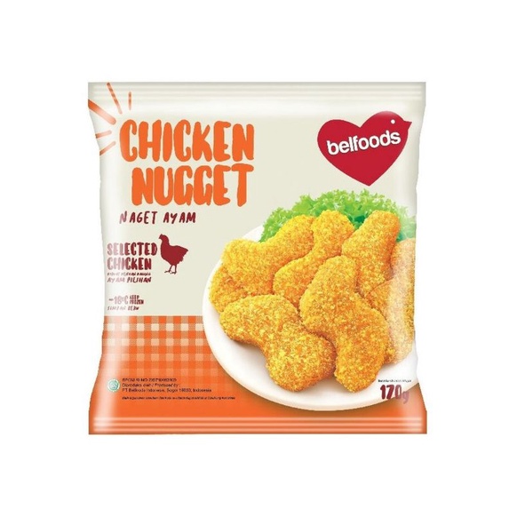 Grosir Belfoods Chicken Nugget Naget Ayam 170 gr