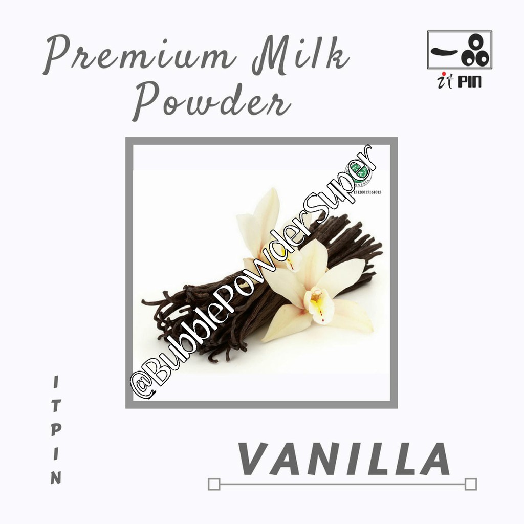 [FREE BUBBLE MINI 100GR*] Vanilla Milk Powder / Serbuk Vanila @1kg